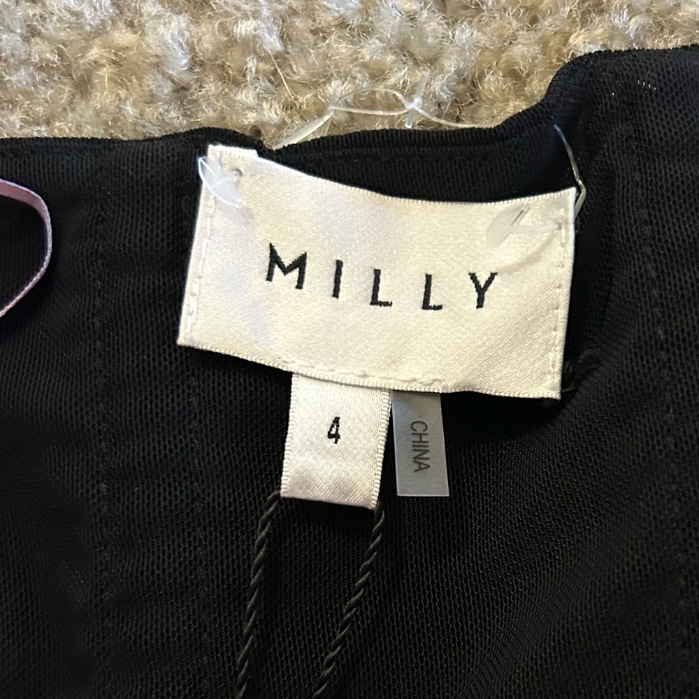 NWT MILLY Riva Hammered Satin Strapless Dress - Picture 5 of 10